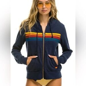 Aviator Nation 5 STRIPE HOODIE
